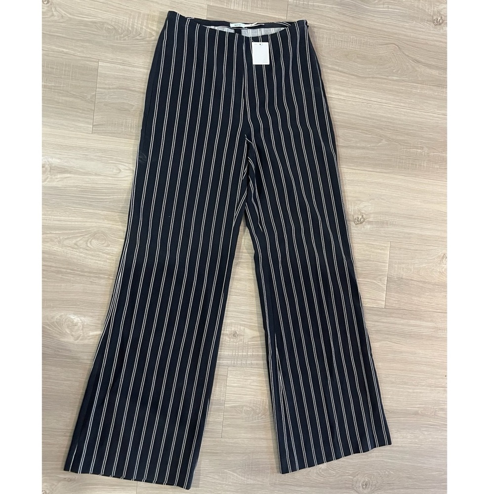 Navy and white striped flare pants - urban outfitters- size 6